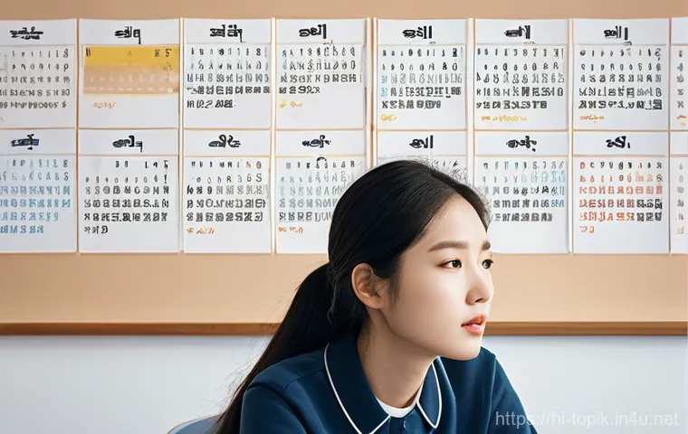 TOPIK 한국어 어휘 공부법 - **Prompt:** A cozy and vibrant room decorated with elements of Korean culture. A young person, casua...